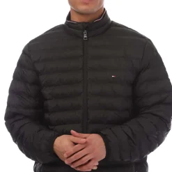 Tommy Hilfiger Packable Recycled Quilted Jacket in Black