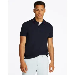 Tommy Hilfiger Regular Fit Short Sleeve Polo Shirt in Blue