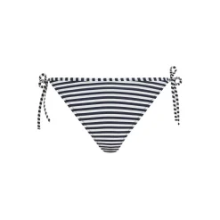Tommy Hilfiger Scheeky Side Tie Stripe Bikini Bottoms in Blue