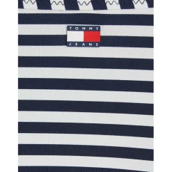 Tommy Hilfiger Scheeky Side Tie Stripe Bikini Bottoms in Blue