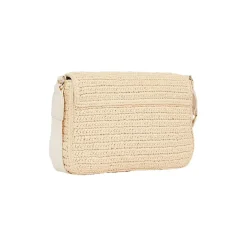 Tommy Hilfiger Spring Ribbed Cross Body with Detachable Strap in Beige