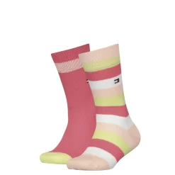 Tommy Hilfiger Stripe Sock 2p in Pink