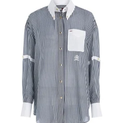 Tommy Hilfiger Thl Naval Ithaca Relaxed Fit Long Sleeve Shirt in Blue