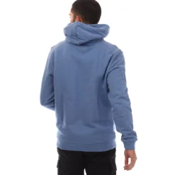 Tommy Hilfiger Tonal Badge Drawstring Hoodie in Blue