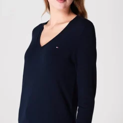 Tommy Hilfiger V Neck Sweater in Blue