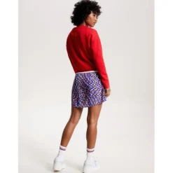 Tommy Jeans Bxy Xs Badge Crew in Red