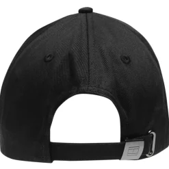 Tommy Jeans Embroidered Flag Cap in Black