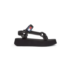 Tommy Jeans Eva Sandal in Black