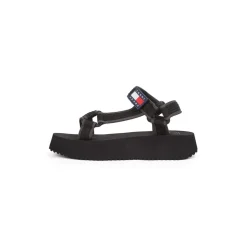 Tommy Jeans Eva Sandal in Black