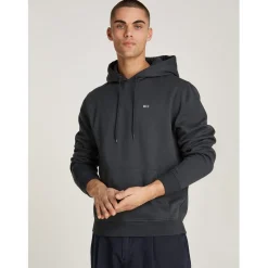 Tommy Jeans Flag Hoodie in Grey