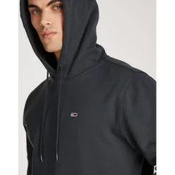 Tommy Jeans Flag Hoodie in Grey