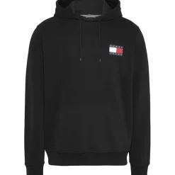 Tommy Jeans Hooded Regular Fit Sweatshirt in Black