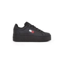 Tommy Jeans Icon Flatform Trainers in Black