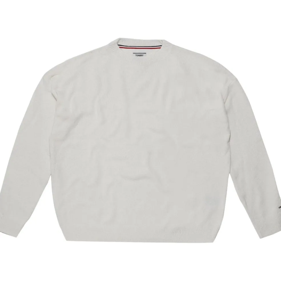 Tommy Jeans Jeans Textured Sweater in White