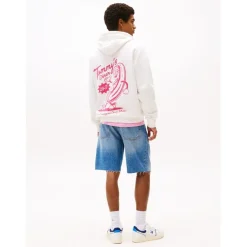 Tommy Jeans Novelty Hoodie in White
