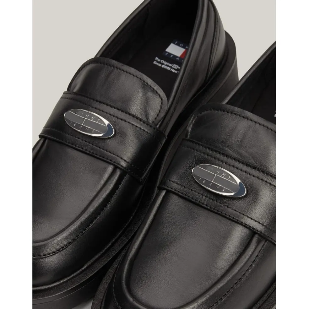 Tommy Jeans Origin Penny Loafer in Black
