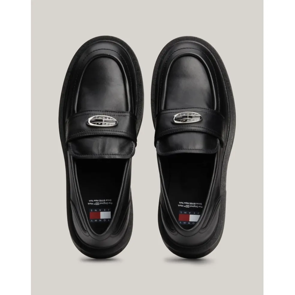 Tommy Jeans Origin Penny Loafer in Black