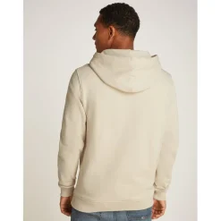 Tommy Jeans Reg Badge Hoodie Ext in Beige
