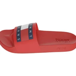 Tommy Jeans Sliders in Red