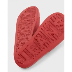 Tommy Jeans Sliders in Red
