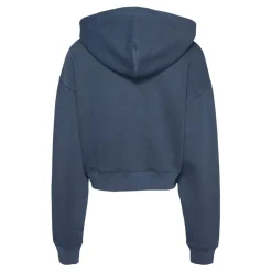 Tommy Jeans Varsity Cropped Hooded Relaxed Sweatshirt in Blue