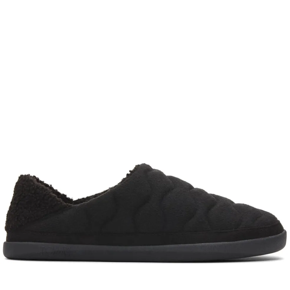 Toms Ezra Quilted Slippers in Black