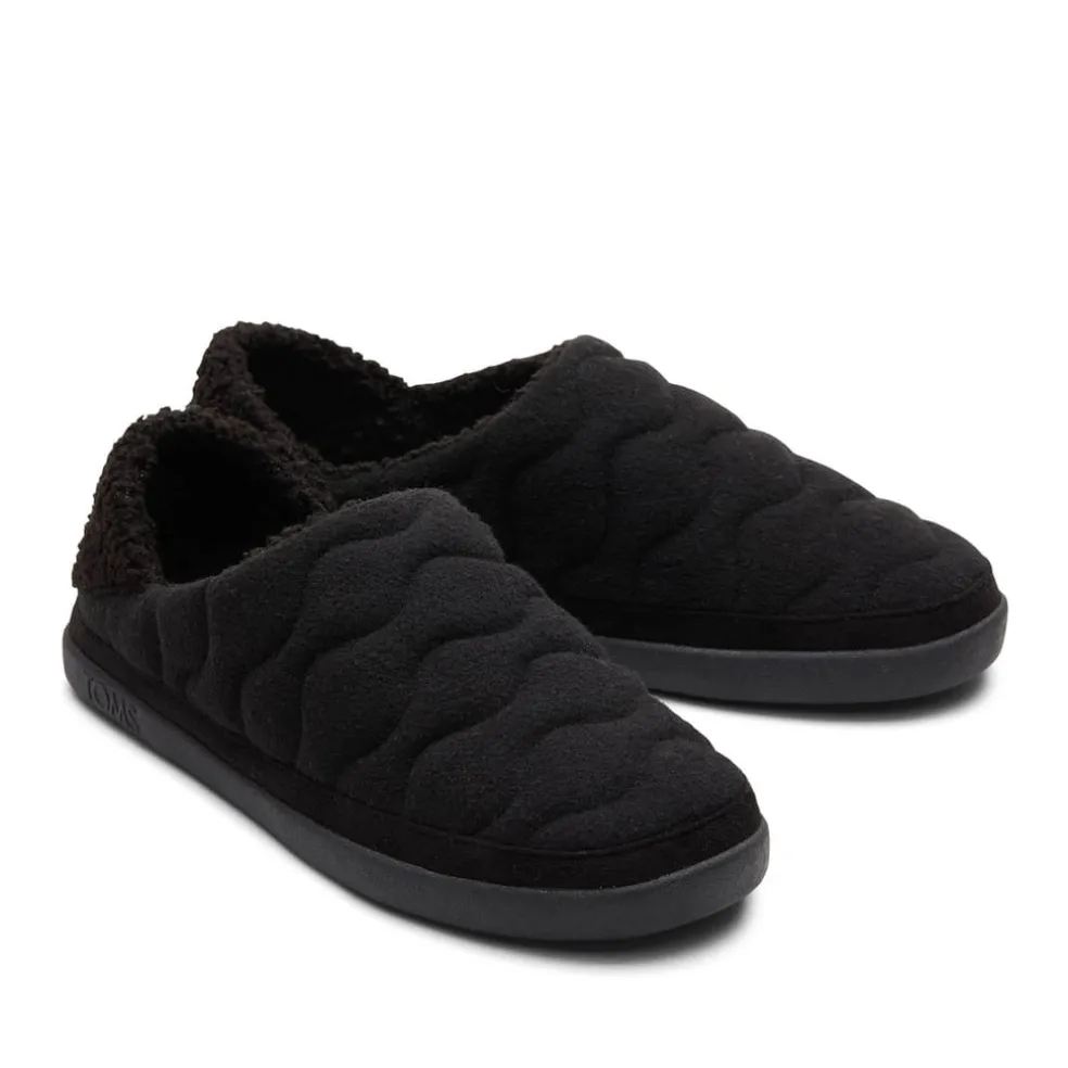 Toms Ezra Quilted Slippers in Black
