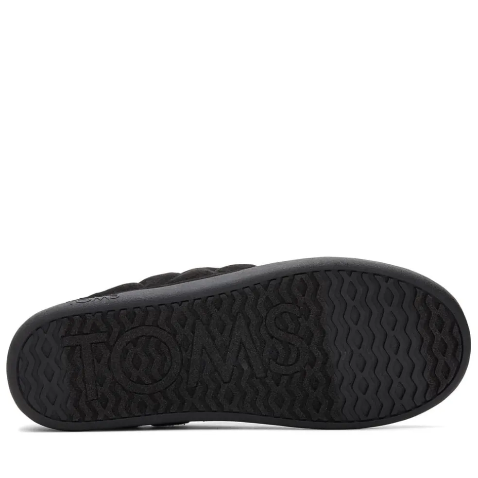 Toms Ezra Quilted Slippers in Black