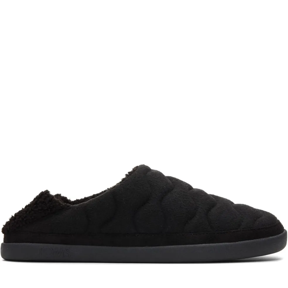 Toms Ezra Quilted Slippers in Black