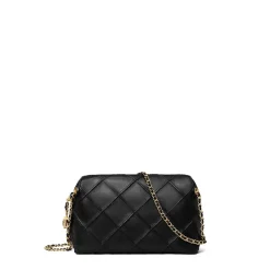 Tory Burch Fleming Cross Body Handbag in Black