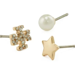 Tory Burch Jewellery Stud Earring Set in Gold