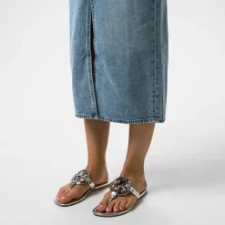 Tory Burch Miller Sandal in Silver