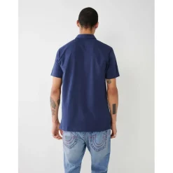 True Religion Core Regular Fit Polo Shirt in Blue