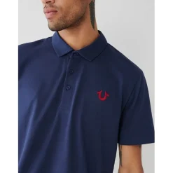 True Religion Core Regular Fit Polo Shirt in Blue