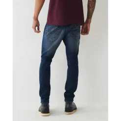 True Religion Distressed Skinny Jeans in Blue