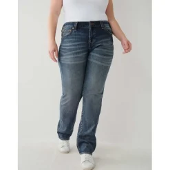 True Religion Mid Rise Jeans in Blue