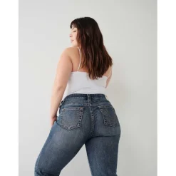 True Religion Mid Rise Jeans in Blue