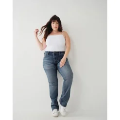 True Religion Mid Rise Jeans in Blue