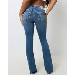 True Religion Regular Fit Bootcut Jeans in Blue