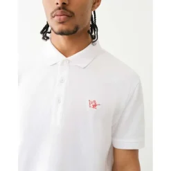 True Religion Relaxed Buddha Print Shirt in White