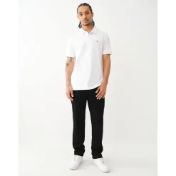 True Religion Relaxed Buddha Print Shirt in White