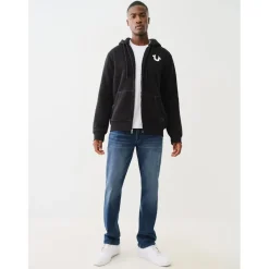 True Religion Ricky Five Pocket Straight Jeans in Blue