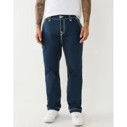 True Religion Wide Leg Relaxed Fit Jeans in Blue
