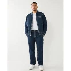 True Religion Wide Leg Relaxed Fit Jeans in Blue