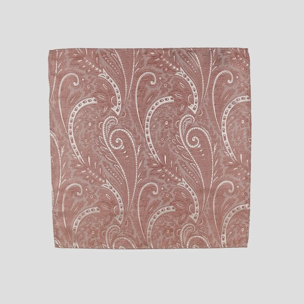 Twisted Tailor Paisley Tie Set in Pink