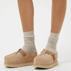 Ugg High Platform Cloggs in Beige