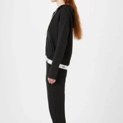 Ugg Tape Zip Hoodie in Black