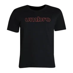 Umbro Crew Neck Regular Fit Short Sleeve T-Shirt in Black