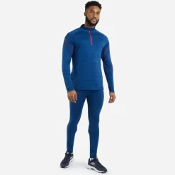 Umbro Pro Athletic Running Leggings in Blue