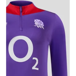 Umbro Womens England Rugby Mid Layer Top 2024 in Red